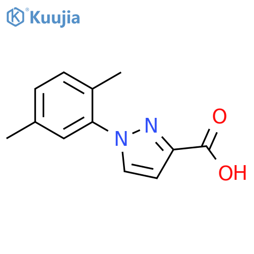 1-(2,5-dimethylphenyl)-1H-pyrazole-3-carboxylic acid structure