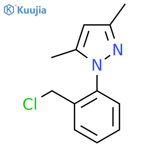 1-2-(Chloromethyl)phenyl-3,5-dimethyl-1H-pyrazole structure