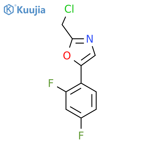 2-(Chloromethyl)-5-(2,4-difluorophenyl)oxazole structure