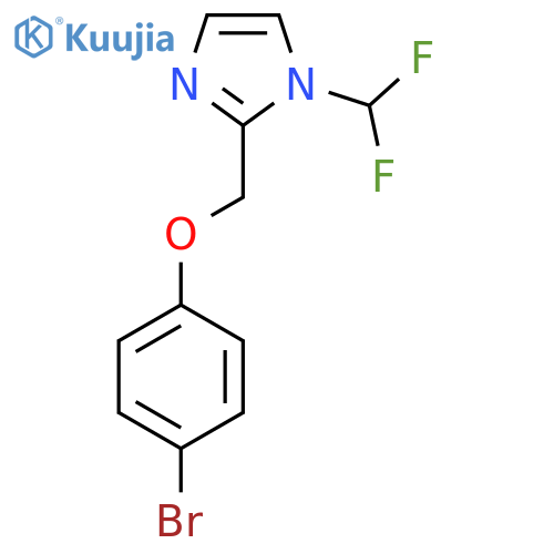 2-(4-bromophenoxymethyl)-1-(difluoromethyl)-1H-imidazole structure