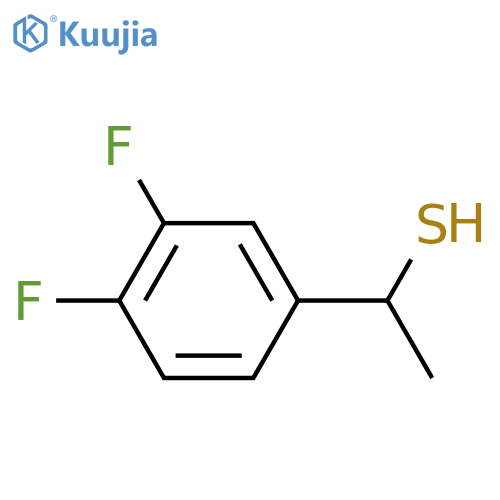 1-(3,4-difluorophenyl)ethane-1-thiol structure