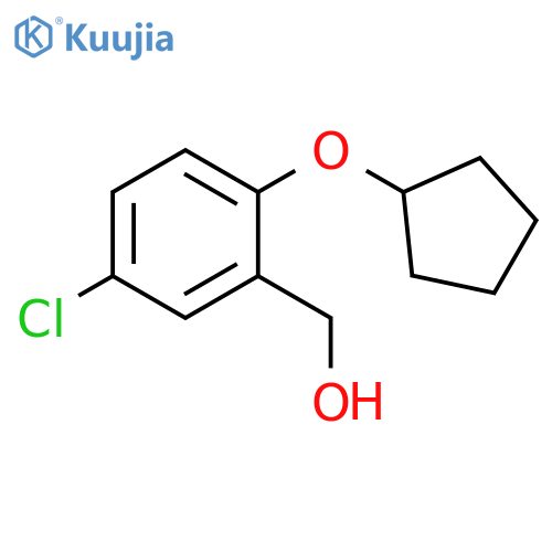 5-Chloro-2-(cyclopentyloxy)phenylmethanol structure