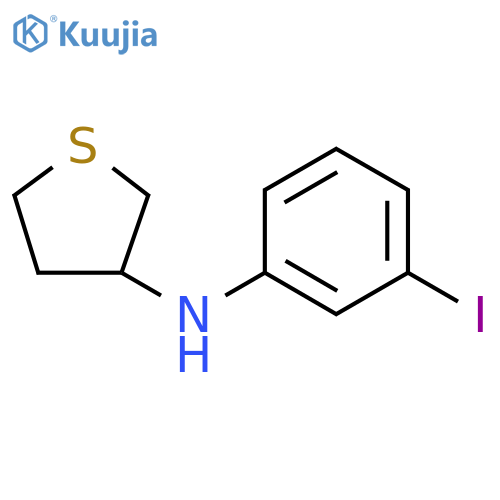 N-(3-iodophenyl)thiolan-3-amine structure