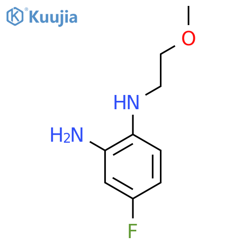 4-Fluoro-N1-(2-methoxyethyl)benzene-1,2-diamine structure