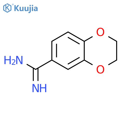 2,3-dihydro-1,4-benzodioxine-6-carboximidamide structure
