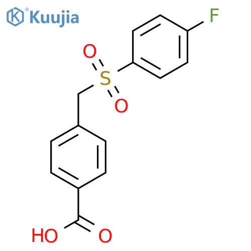 4-(4-Fluorobenzenesulfonylmethyl)-benzoic acid structure