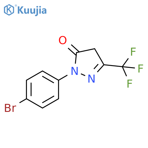 3H-Pyrazol-3-one, 2-(4-bromophenyl)-2,4-dihydro-5-(trifluoromethyl)- structure