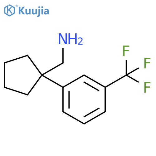 1-{1-[3-(trifluoromethyl)phenyl]cyclopentyl}methanamine structure