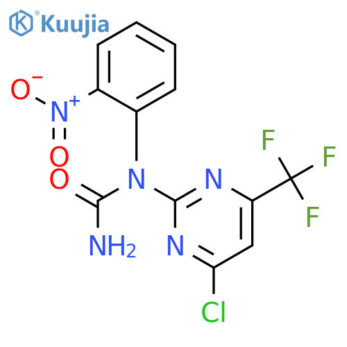 Urea, N-[4-chloro-6-(trifluoromethyl)-2-pyrimidinyl]-N-(2-nitrophenyl)- structure