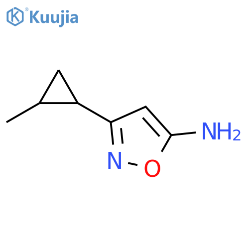 3-(2-methylcyclopropyl)-1,2-oxazol-5-amine structure