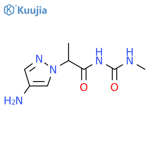1H-Pyrazole-1-acetamide, 4-amino-α-methyl-N-[(methylamino)carbonyl]- structure
