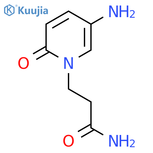 3-(5-amino-2-oxo-1,2-dihydropyridin-1-yl)propanamide structure
