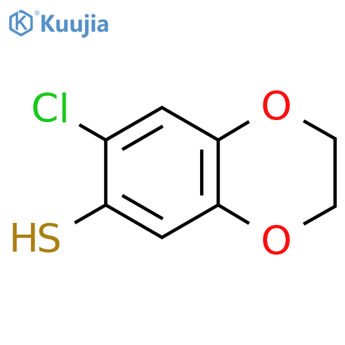 7-Chloro-2,3-dihydro-1,4-benzodioxine-6-thiol structure