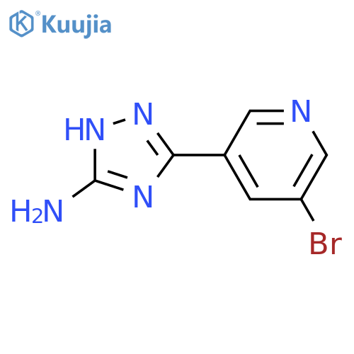 1H-1,2,4-Triazol-5-amine, 3-(5-bromo-3-pyridinyl)- structure