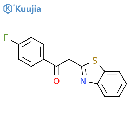 Ethanone, 2-(2-benzothiazolyl)-1-(4-fluorophenyl)- structure