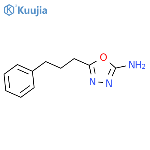 5-(3-phenylpropyl)-1,3,4-oxadiazol-2-amine structure