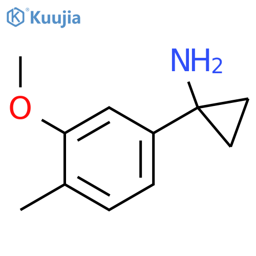 1-(3-methoxy-4-methylphenyl)cyclopropan-1-amine structure