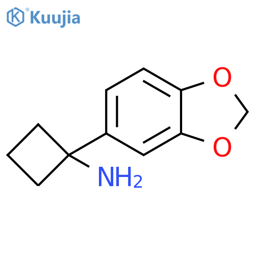 1-(1,3-Benzodioxol-5-yl)cyclobutanamine structure