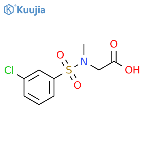 2-(N-methyl3-chlorobenzenesulfonamido)acetic acid structure
