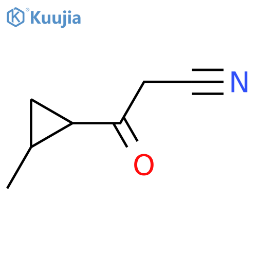 3-(2-Methylcyclopropyl)-3-oxopropanenitrile structure