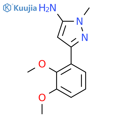 3-(2,3-dimethoxyphenyl)-1-methyl-1H-pyrazol-5-amine structure