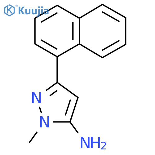 1-methyl-3-(naphthalen-1-yl)-1H-pyrazol-5-amine structure