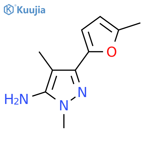 1,4-Dimethyl-3-(5-methylfuran-2-yl)-1h-pyrazol-5-amine structure