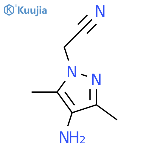 2-(4-amino-3,5-dimethyl-1H-pyrazol-1-yl)acetonitrile structure