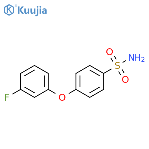 4-(3-fluorophenoxy)benzene-1-sulfonamide structure
