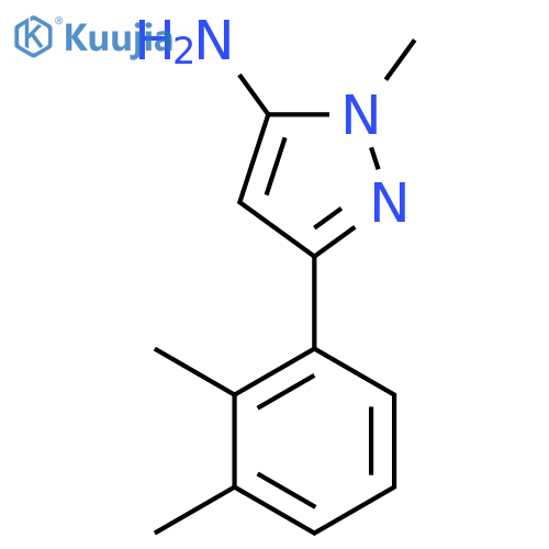 3-(2,3-dimethylphenyl)-1-methyl-1H-pyrazol-5-amine structure