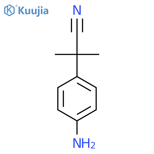 2-(4-Aminophenyl)-2-methylpropanenitrile structure