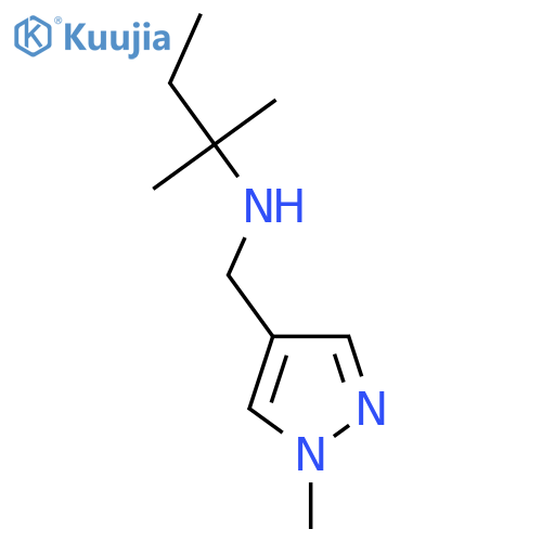 (1-methyl-1H-pyrazol-4-yl)methyl(2-methylbutan-2-yl)amine structure