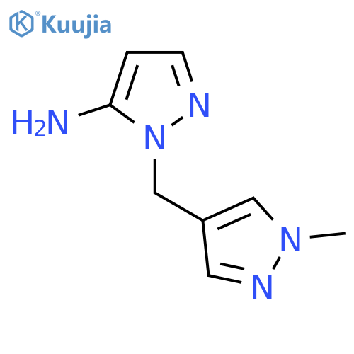 1-(1-Methyl-1H-pyrazol-4-yl)methyl-1H-pyrazol-5-amine structure