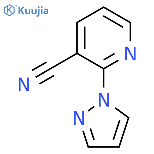 2-(1H-Pyrazol-1-yl)nicotinonitrile structure