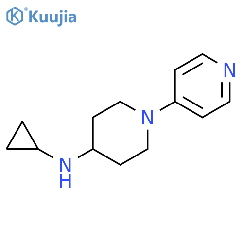 N-cyclopropyl-1-(pyridin-4-yl)piperidin-4-amine structure