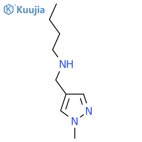 Butyl[(1-methyl-1H-pyrazol-4-yl)methyl]amine structure