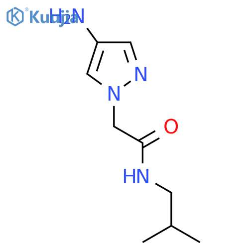 2-(4-amino-1H-pyrazol-1-yl)-N-(2-methylpropyl)acetamide structure
