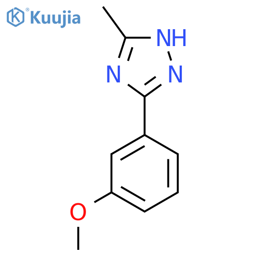 5-(3-Methoxy-phenyl)-3-methyl-1H-[1,2,4]triazole structure