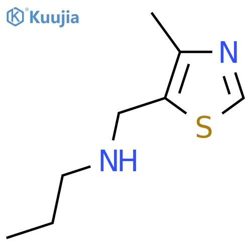 (4-methyl-1,3-thiazol-5-yl)methyl(propyl)amine structure