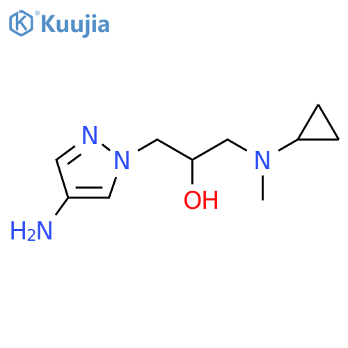 1-(4-Amino-1h-pyrazol-1-yl)-3-(cyclopropyl(methyl)amino)propan-2-ol structure