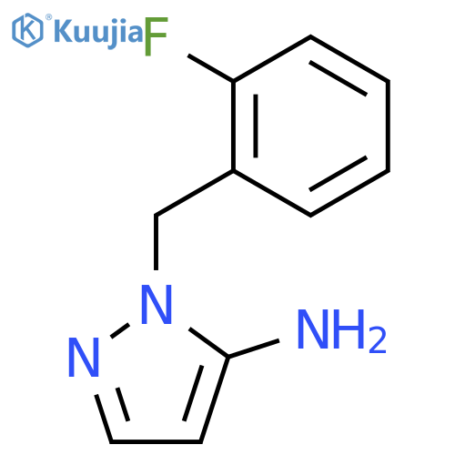1-[(2-fluorophenyl)methyl]-1H-pyrazol-5-amine structure