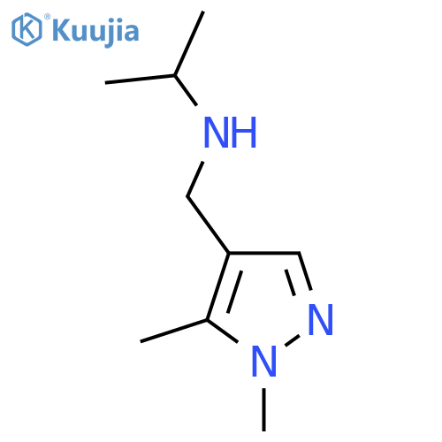 (1,5-dimethyl-1H-pyrazol-4-yl)methyl(propan-2-yl)amine structure
