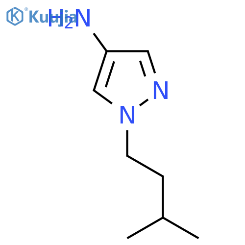 1-(3-Methylbutyl)-1H-pyrazol-4-amine structure