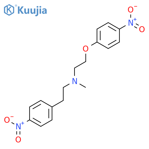Methyl-(4-nitrophenylethyl)-(4-nitrophenoxyethyl)amine structure