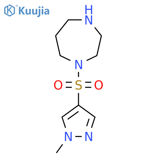 1-((1-methyl-1H-pyrazol-4-yl)sulfonyl)-1,4-diazepane structure