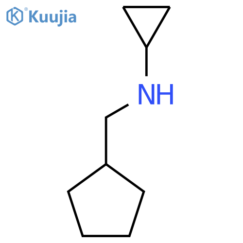 N-(Cyclopentylmethyl)cyclopropanamine structure