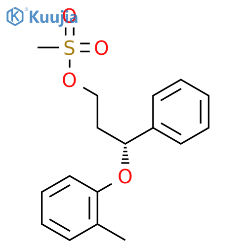 (R)-3-(2-methylphenoxy)-3-phenylprop-1-yl methanesulfonate structure
