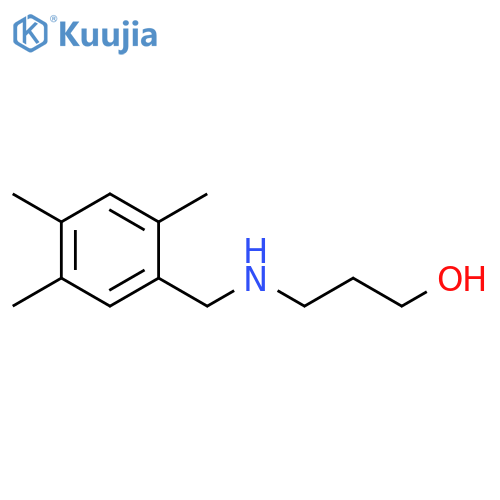 3-{(2,4,5-trimethylphenyl)methylamino}propan-1-ol structure