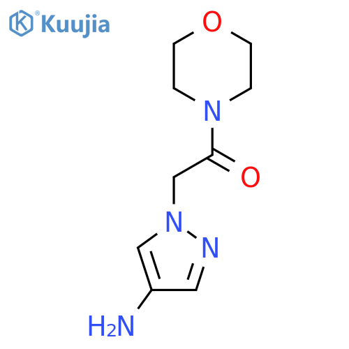2-(4-amino-1H-pyrazol-1-yl)-1-(morpholin-4-yl)ethan-1-one structure