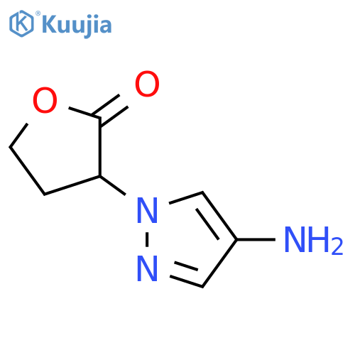 3-(4-Amino-1h-pyrazol-1-yl)oxolan-2-one structure